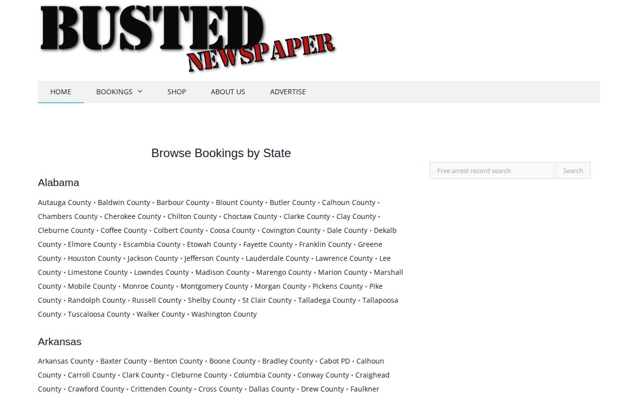 Busted Newspaper index captured during a check for a Deuel County section